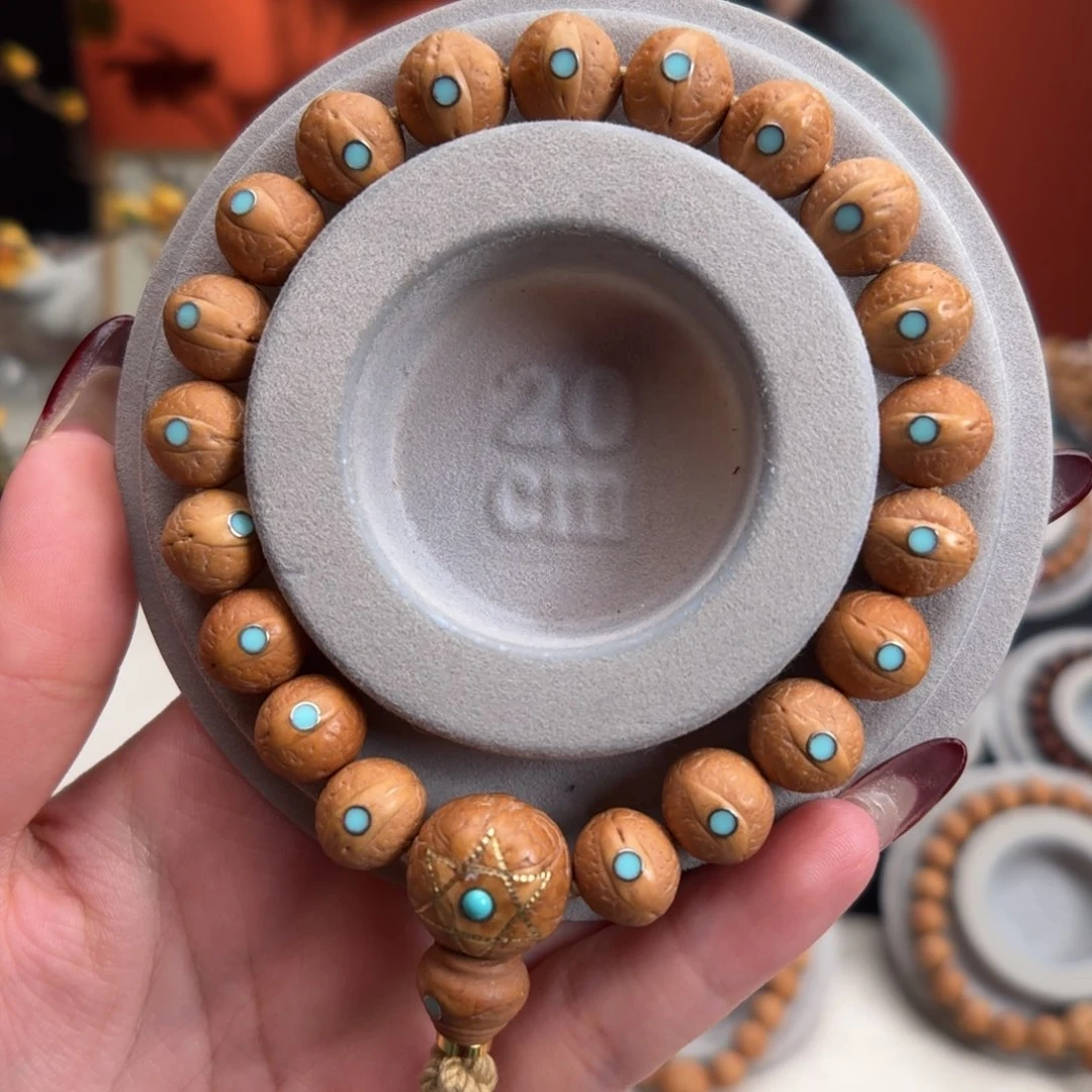 凤眼菩提手串12mm铁籽单圈松钉新籽