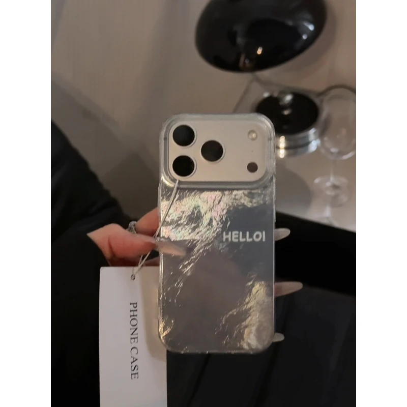 晕染hello适用苹果17pro手机壳16PM漩涡IMD华为p80小众oppo小米15