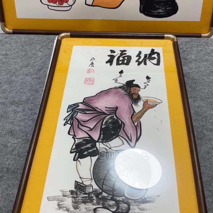 国画手绘禅意画一物一拍
