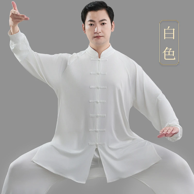 舒爽太极服男女款新款春夏秋季八段锦太极拳练功服表演服装武印象