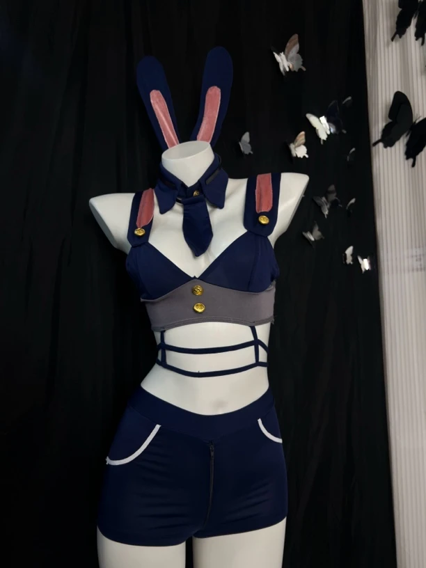 【触感家】【兔子警官】纯欲兔女郎制服角色扮演内衣分体睡衣2052