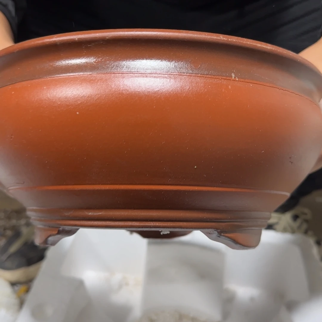 紫砂花盆口径25高度11