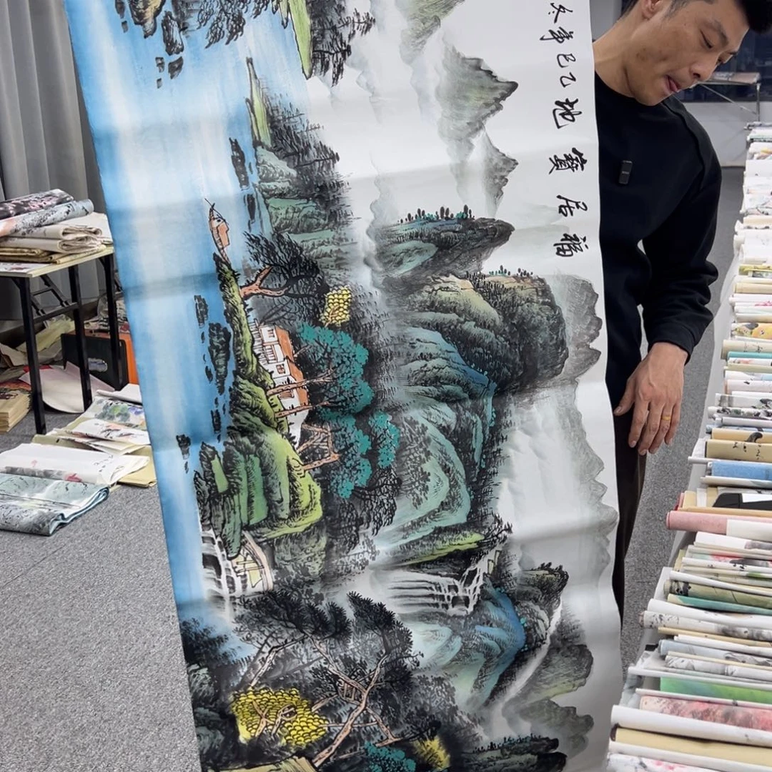 国画纯手绘字画宣纸