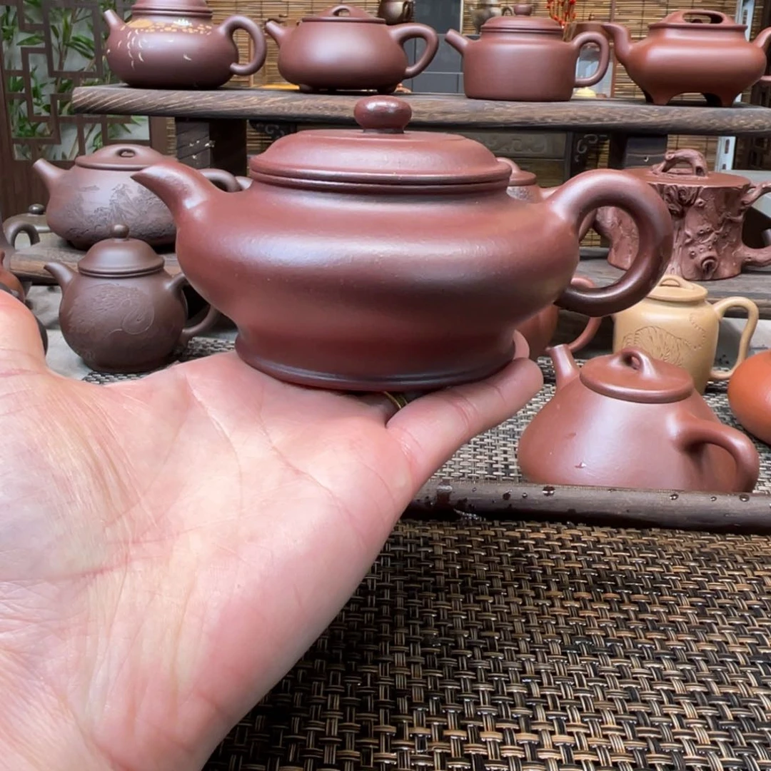 紫砂茶壶宜兴原矿紫砂手工制210