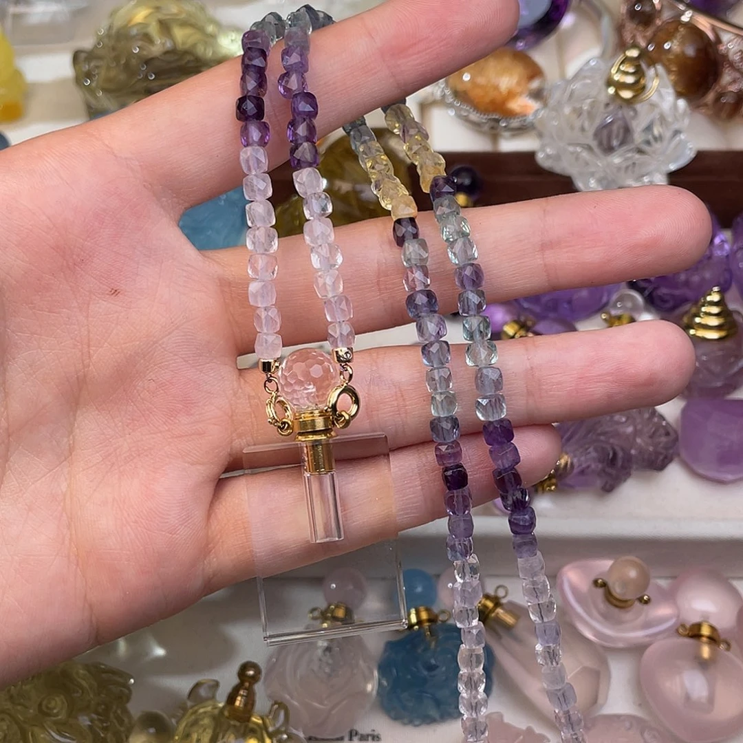 水晶颈饰未镶嵌姜*天然水晶吊坠777