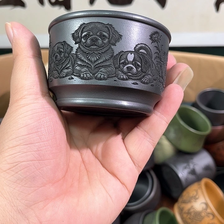 茶杯紫砂全手工紫砂主人杯