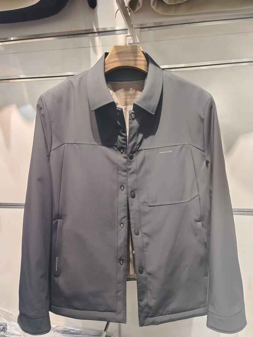 25年男士中青年脱卸行政夹克款绵羊毛外套