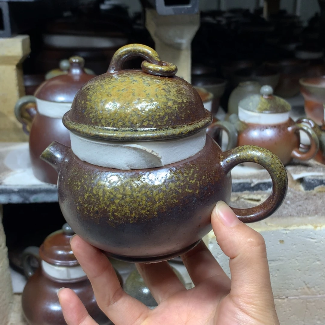 紫砂茶壶纯自然柴烧