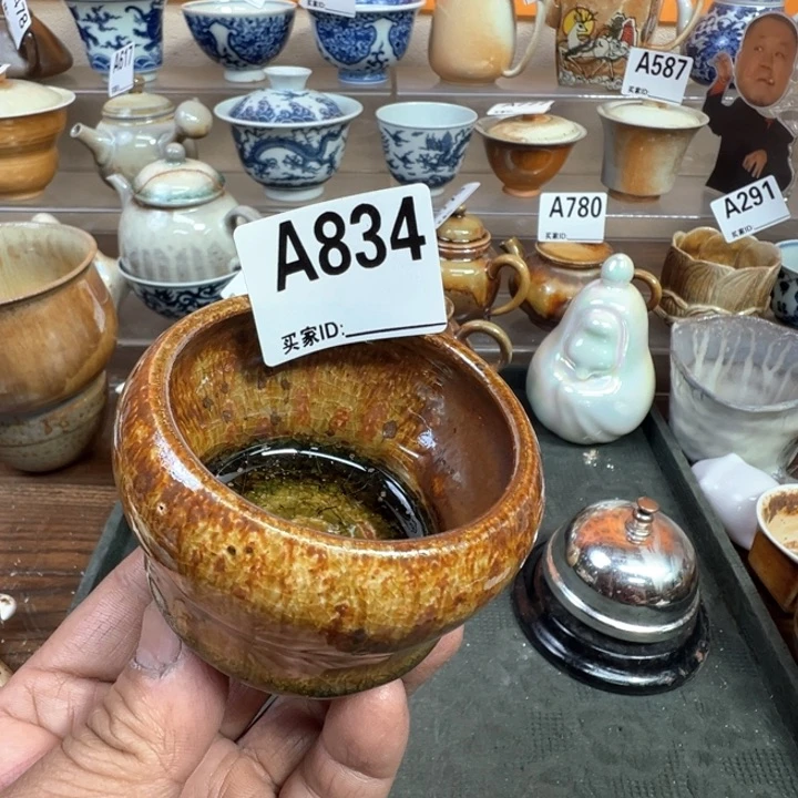 摆件聖**皇834景德镇手工柴烧主人杯 福利