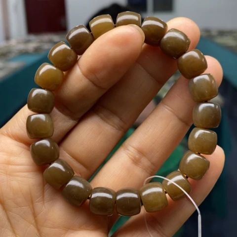 和田玉未镶嵌手链全糖10