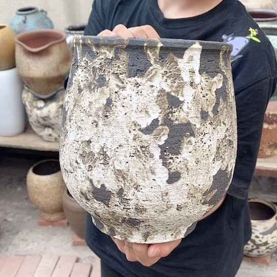 紫砂花盆高度23口径18