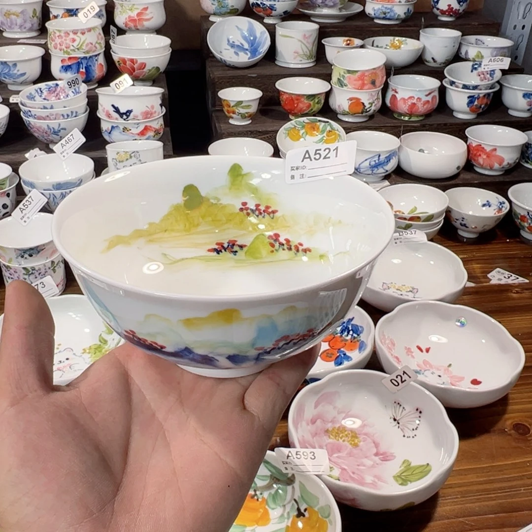景德镇手工手绘陶瓷6寸