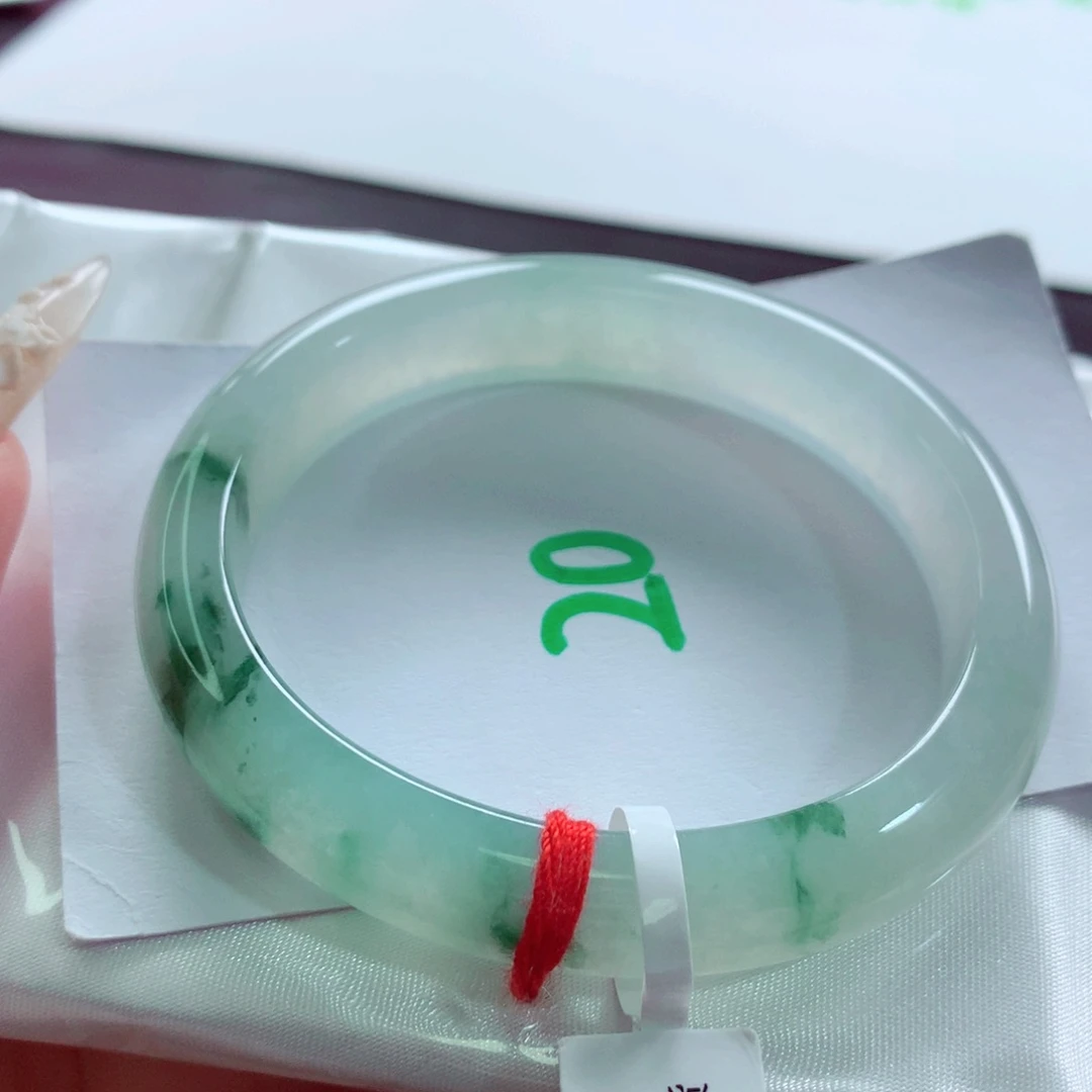 未镶嵌手镯翡翠天然缅甸翡翠A货手镯 贵妃20号