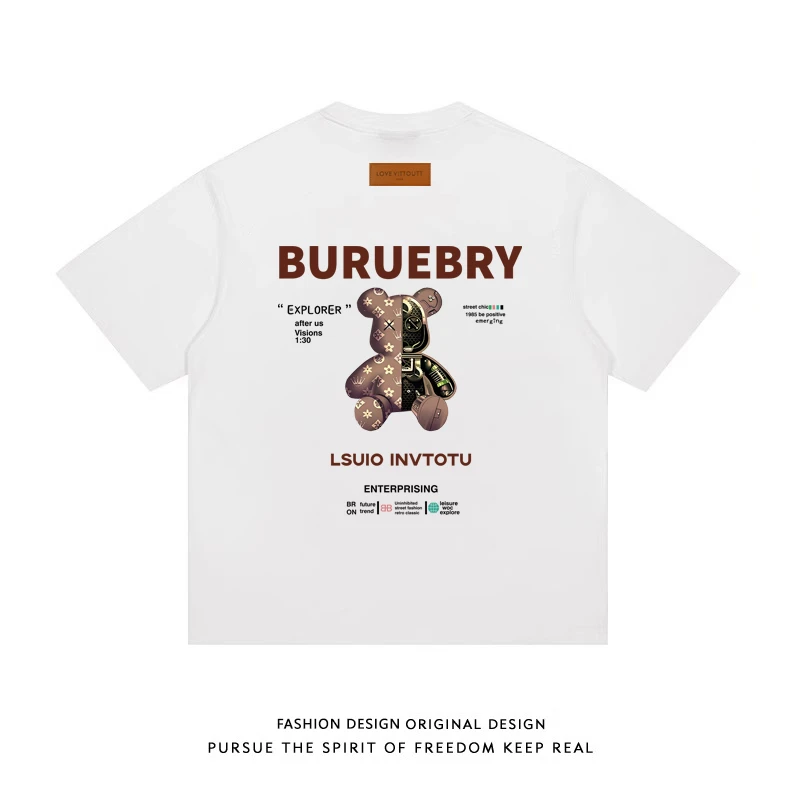 508款重磅体恤圆领打底衫短袖t恤宽松男女半袖上衣夏季潮