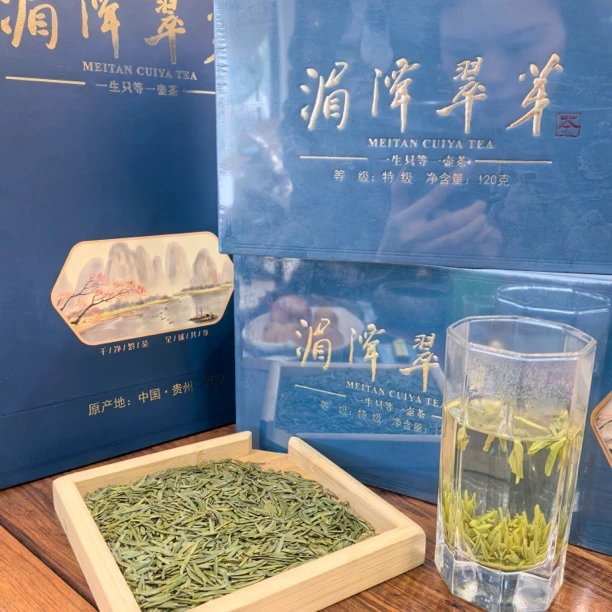 湄潭翠芽明前特级贵州高山绿茶嫩芽饱满茶香醇厚