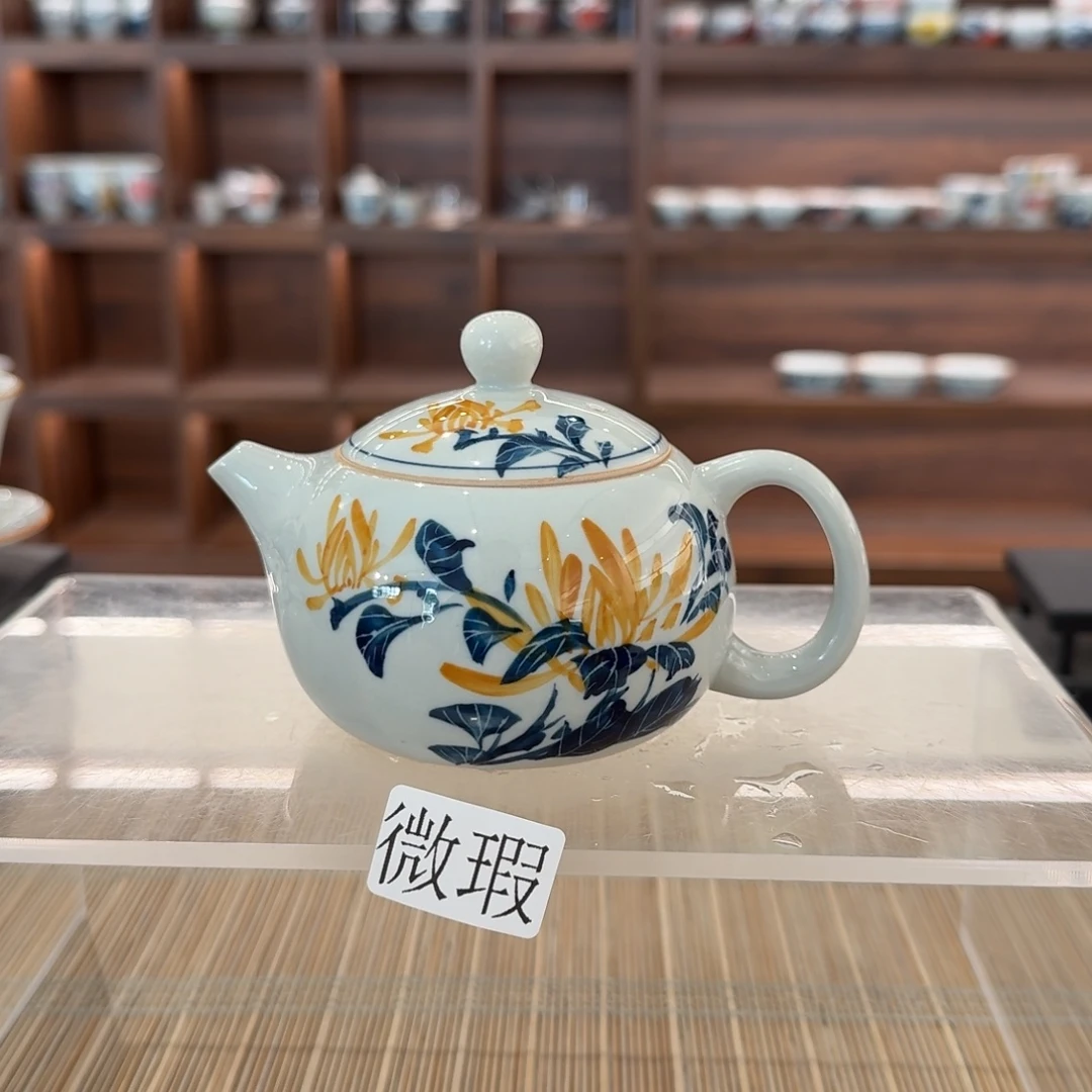 釉下彩纯手绘微瑕