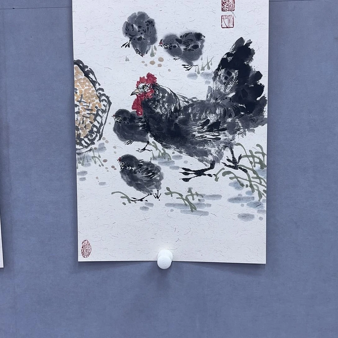 国画艺术家真人手绘