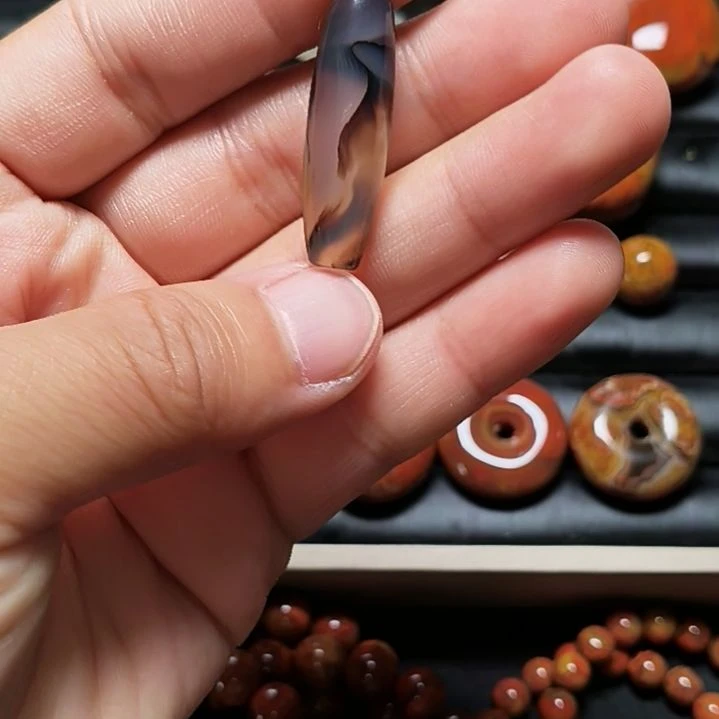 玛瑙/玉髓单珠未镶嵌