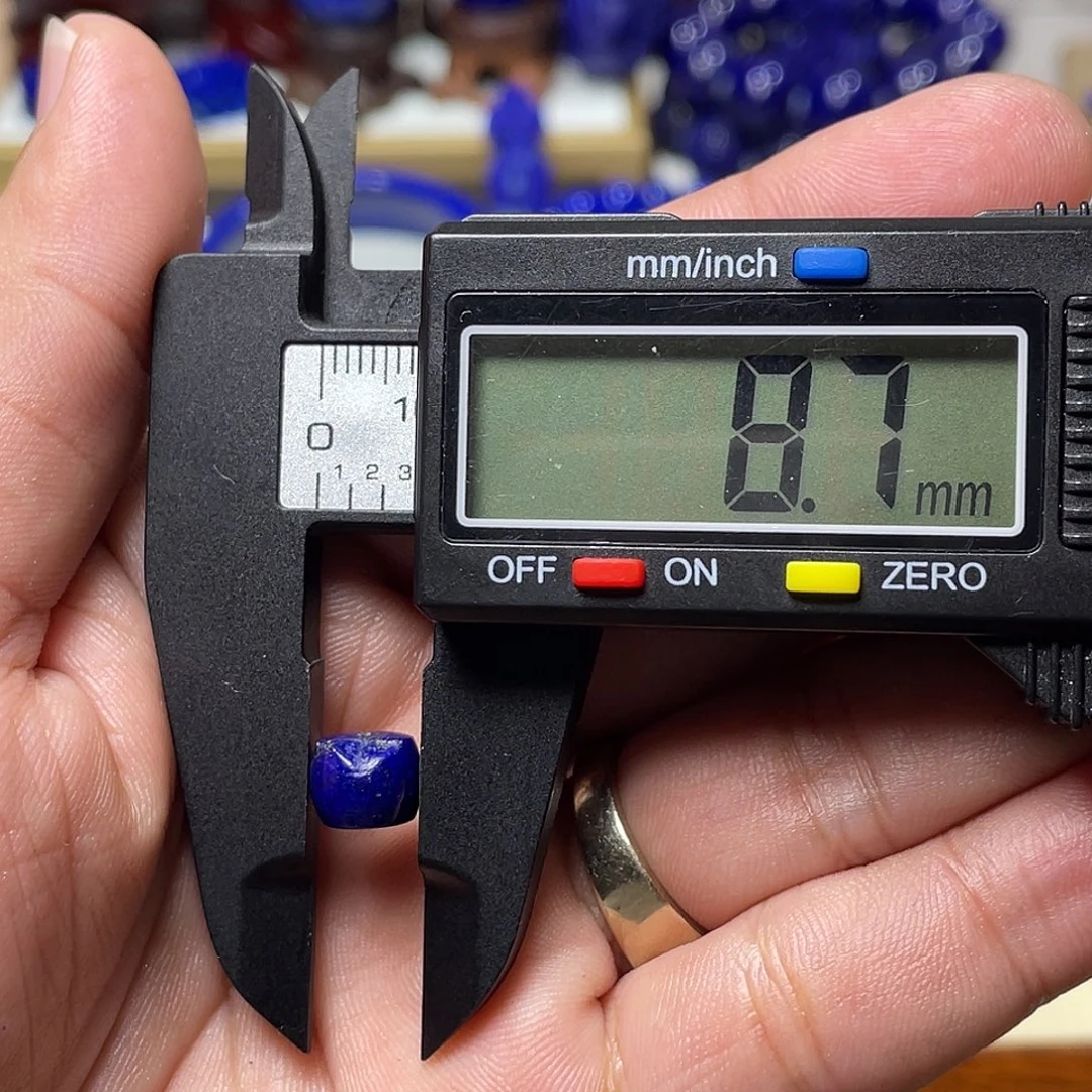 青金石未镶嵌微瑕！8mm老型单珠（不退不换）