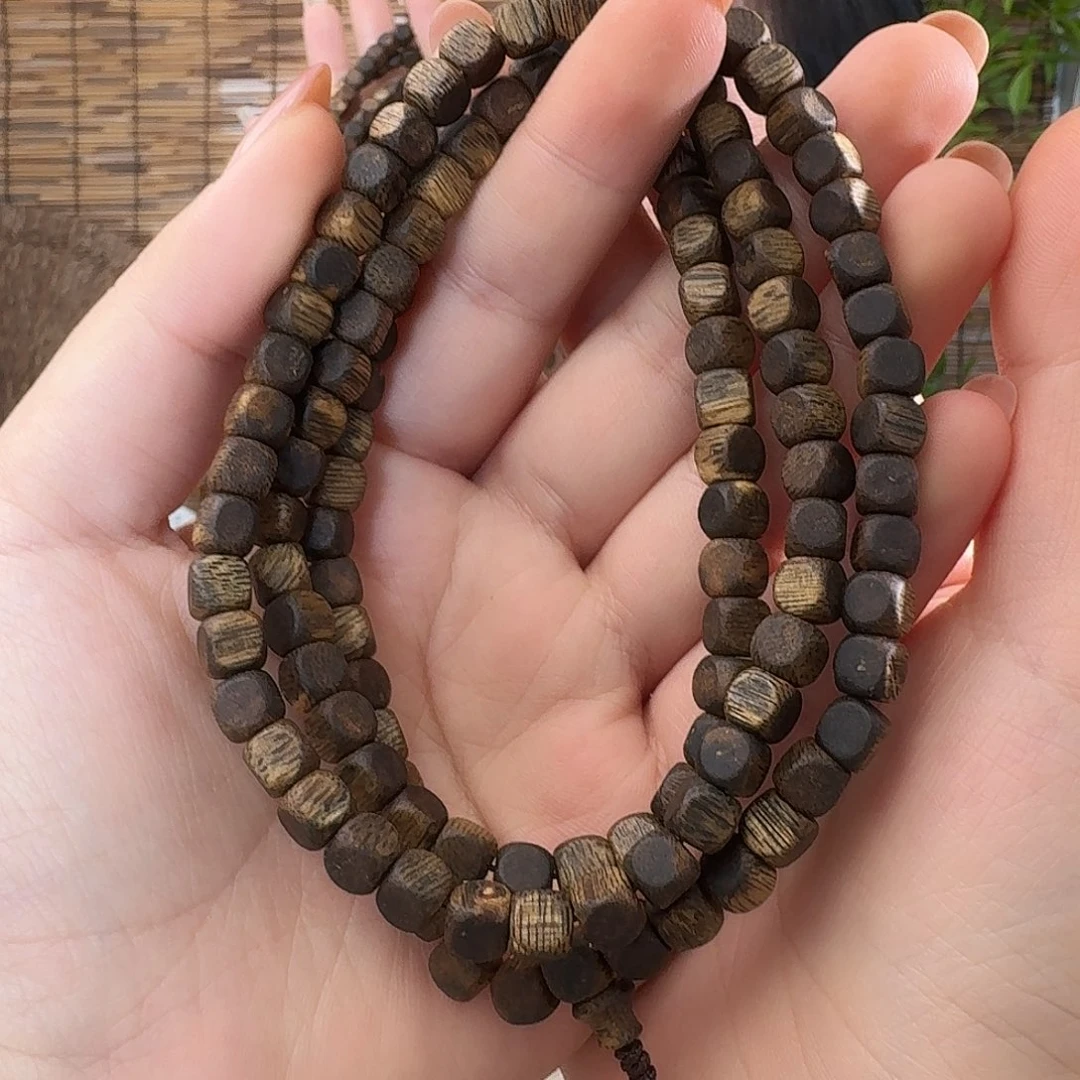 沉香手串奇楠沉香树心油卡6方珠多圈 多样性发其一