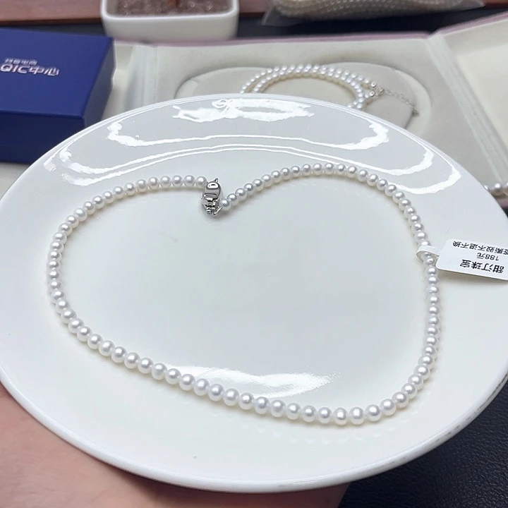 钛钢淡水珍珠珍珠项链5