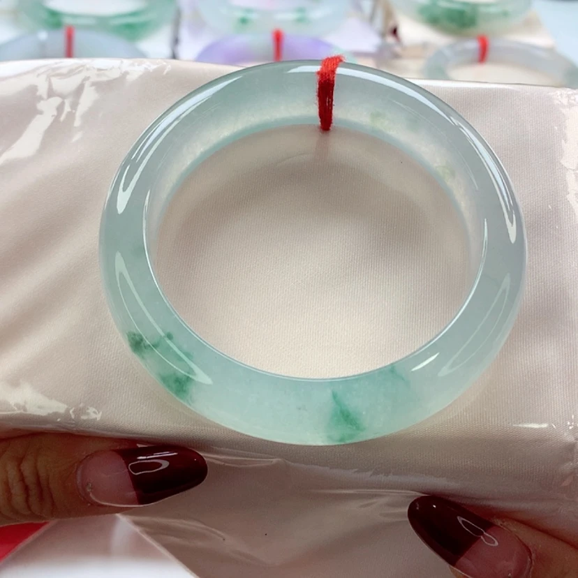 【闪购商品】翡翠手镯未镶嵌56.5 毕业冰透水润 灵