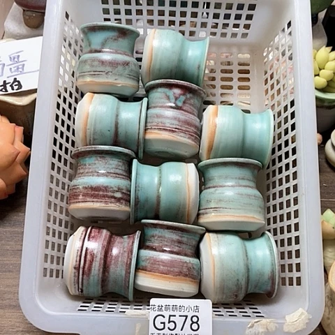 紫砂花盆578微瑕品口径3.5左右