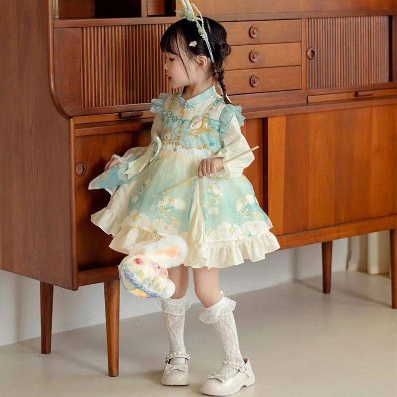 襦裙小女孩民族2024汉服女中国风夏季洋气中性古风春夏