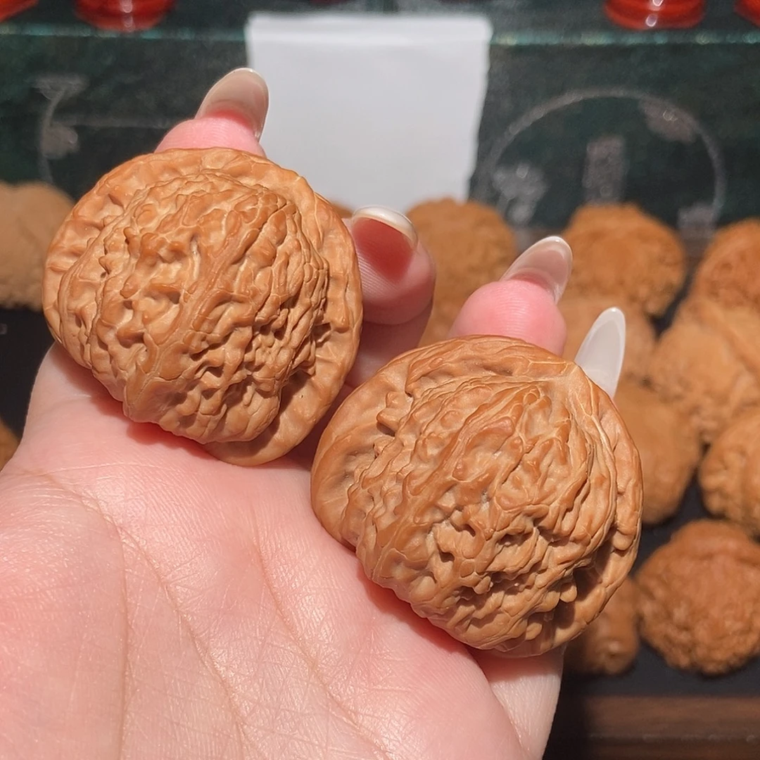 疯***。吊坠文玩核桃白狮子40