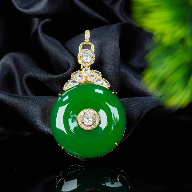 YS119 国风设计感 绿平安扣(多样性发货)