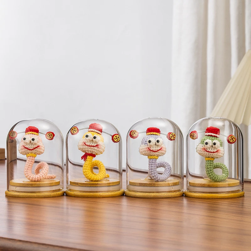 手工编织DIY成品新年蛇发财蛇玩偶