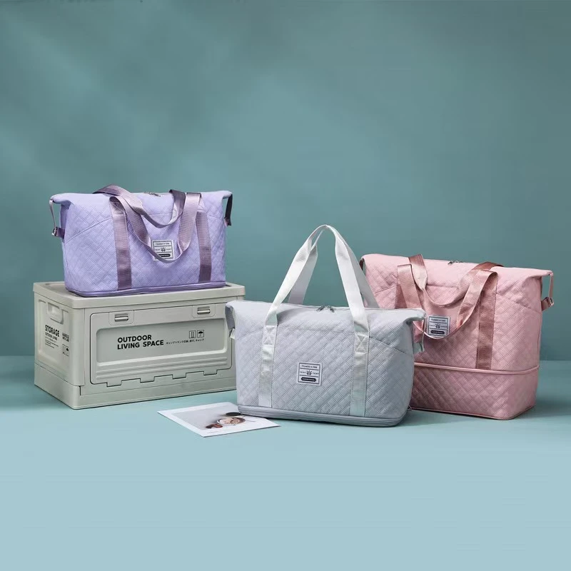 都市简约衣物收纳袋女性大众休闲百搭出差旅行收纳包白色女款女士