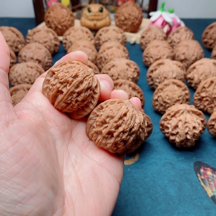 把件文玩核桃天禧狮子头35