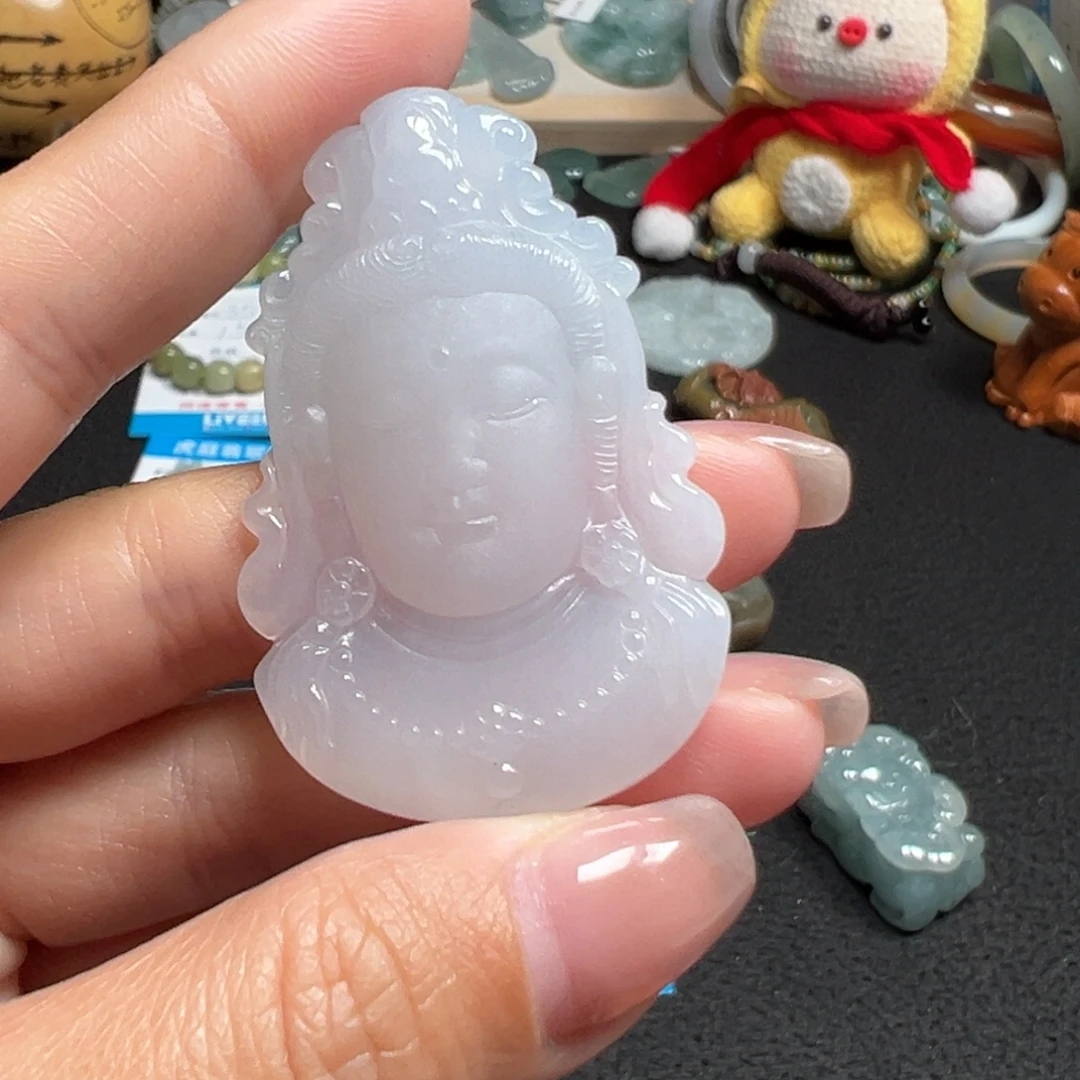 翡翠未镶嵌颈饰天然A货缅甸翡翠