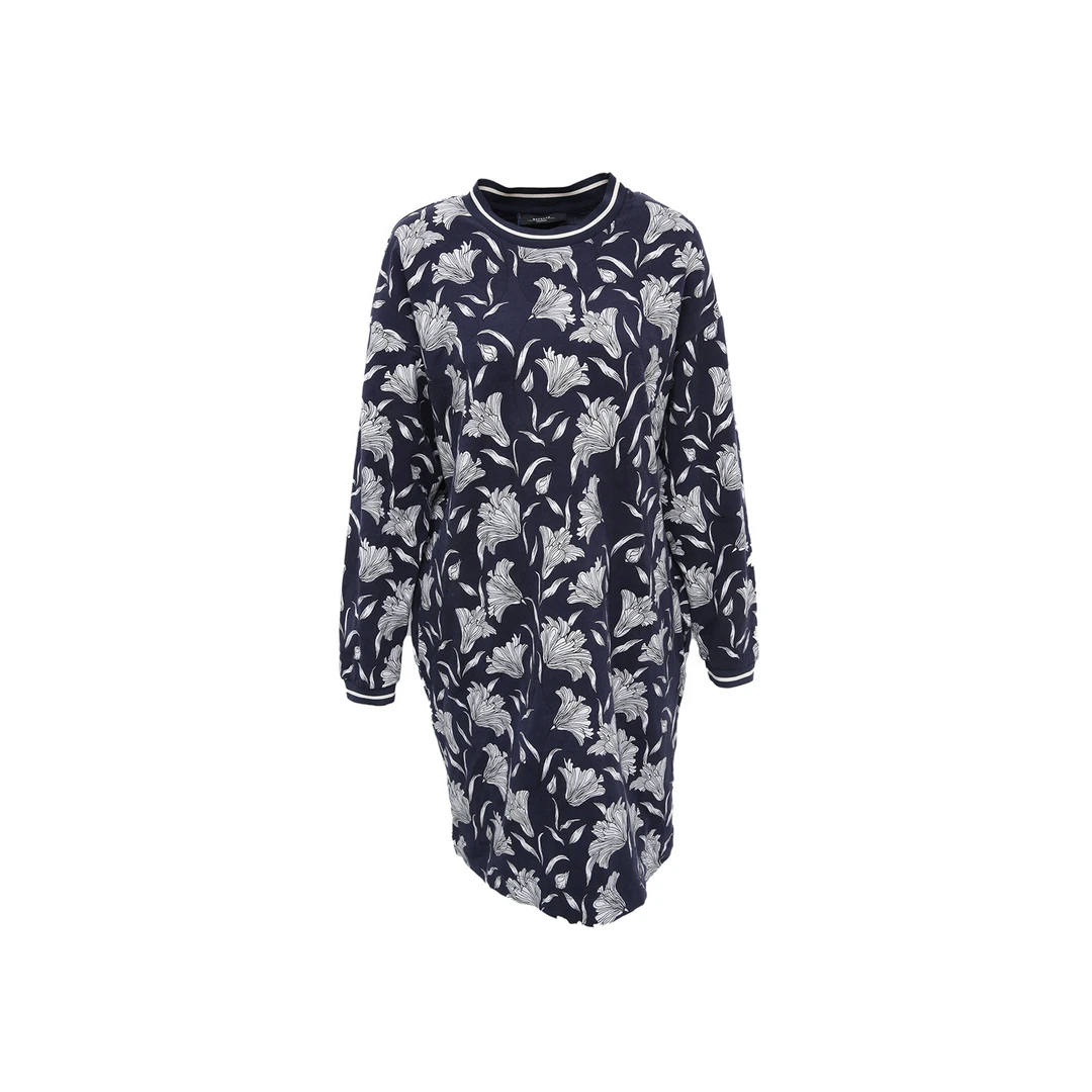 99新 MaxMara  印花 棉 长款卫衣 P215052872