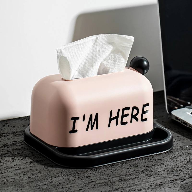纸巾盒客厅高档轻奢纸抽盒可爱抽纸盒家用摆件创意餐巾纸盒高级感