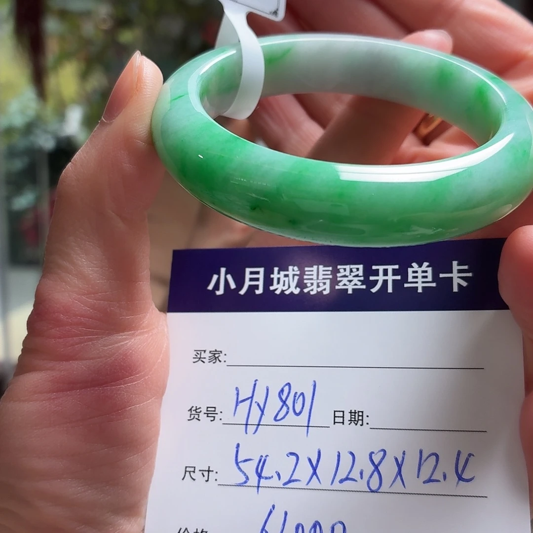 翡翠未镶嵌手镯天然翡翠手镯