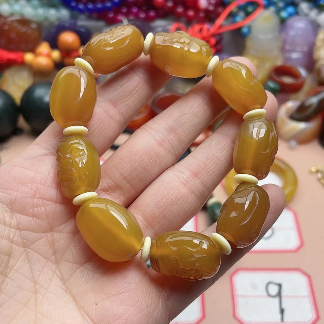 玛瑙/玉髓颈饰合金木*啊