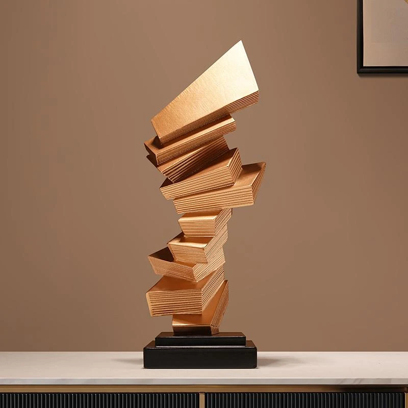 轻奢高档步步高升雕塑玄关摆件客厅酒柜电视柜办公室装饰乔迁礼物