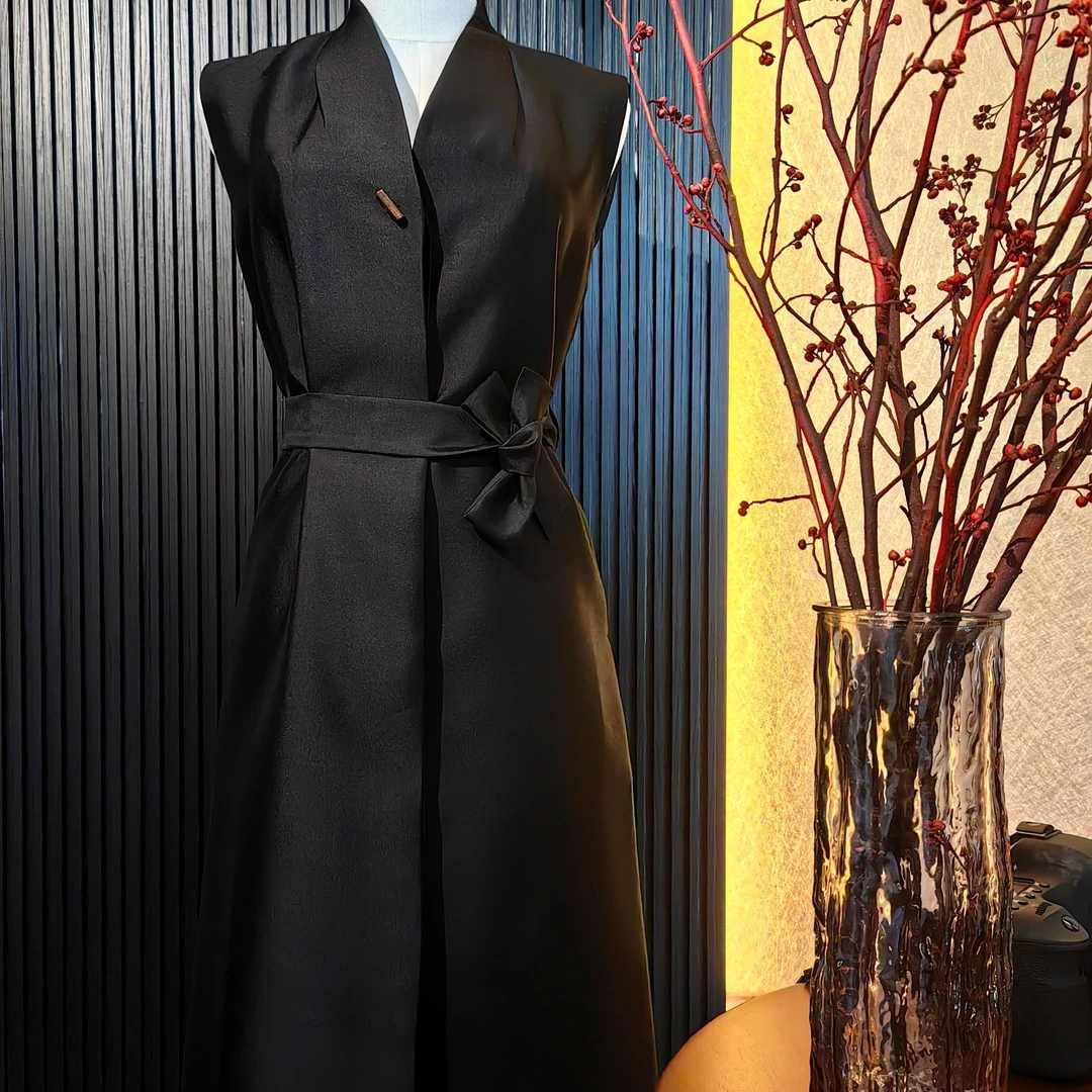 梦琪轻奢中式国风 长马甲-A4