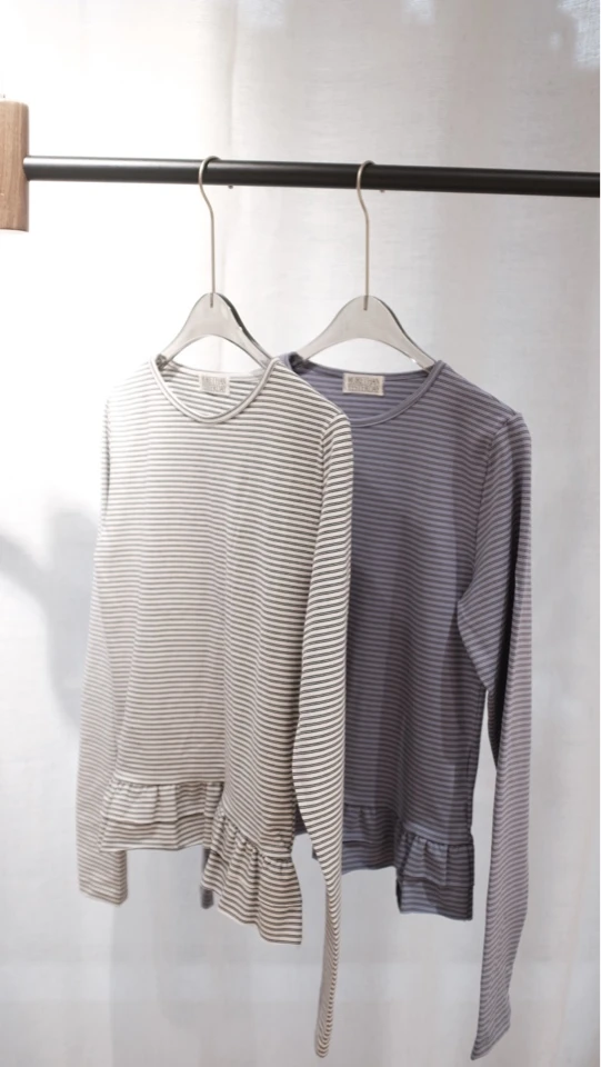 东大门木耳边棉T