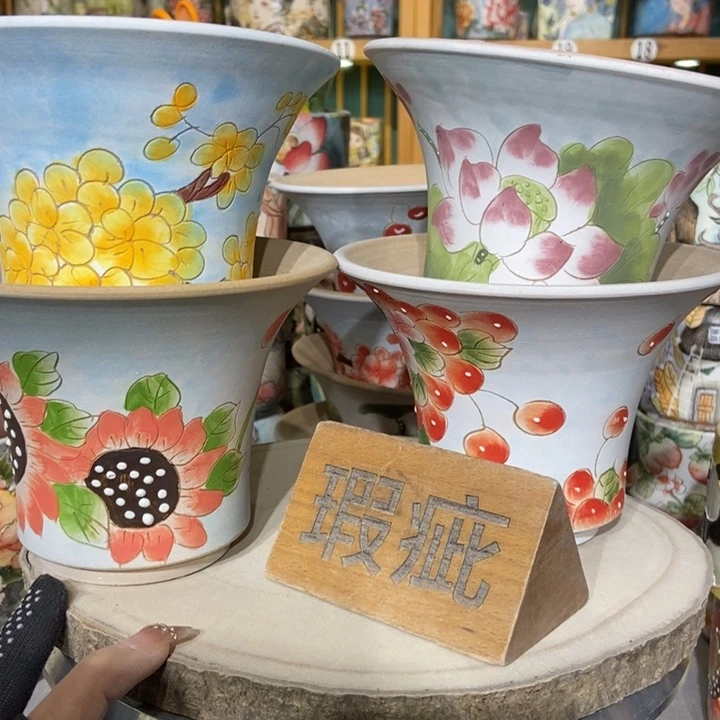 红陶景德镇艺术手绘作品