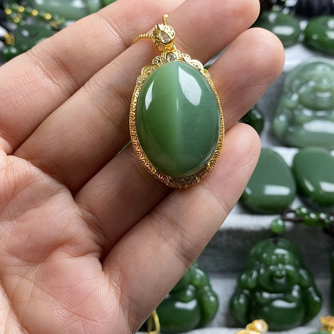 和田玉（碧玉）未镶嵌颈饰