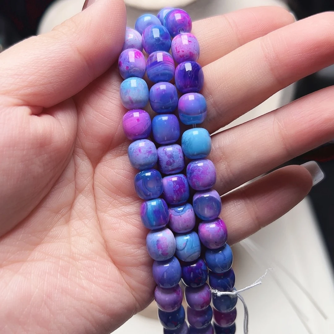 玛瑙/玉髓未镶嵌珠宝半成品r130星空极光玛瑙8.5*8.9