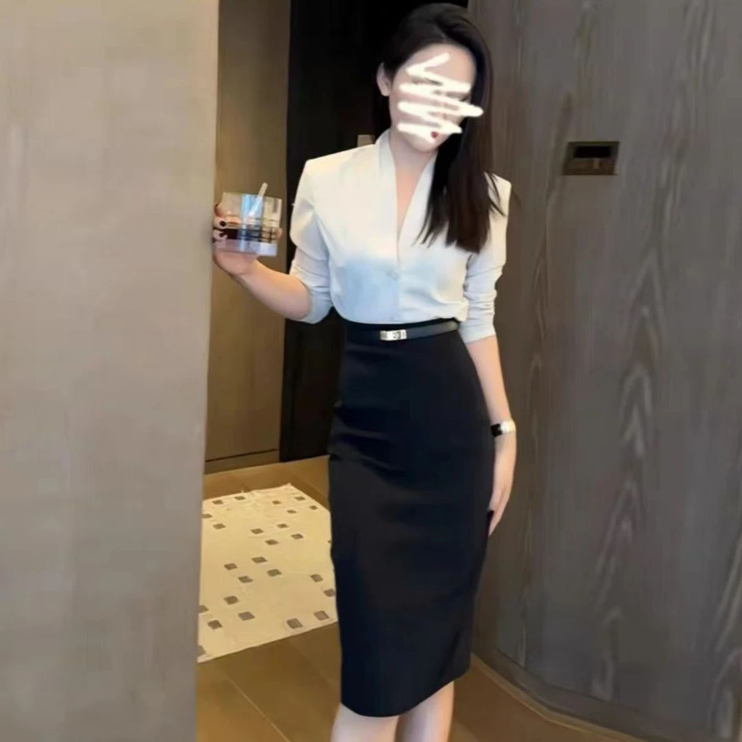 2025新款高级感超好看职场女性修身性感气质显瘦半身包臀裙9621#