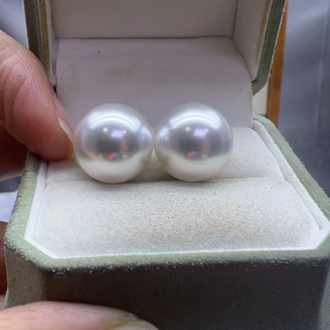 银S925镶嵌淡水珍珠耳饰