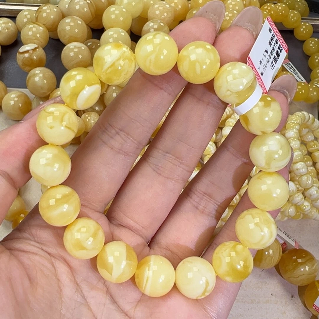 手链琥珀未镶嵌20妖花