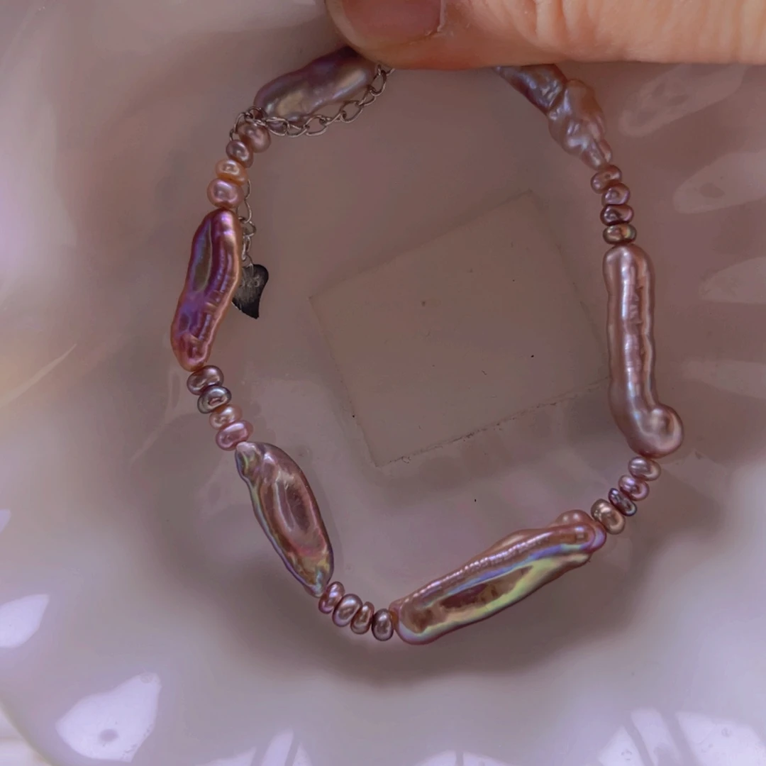 淡水珍珠手绳合金