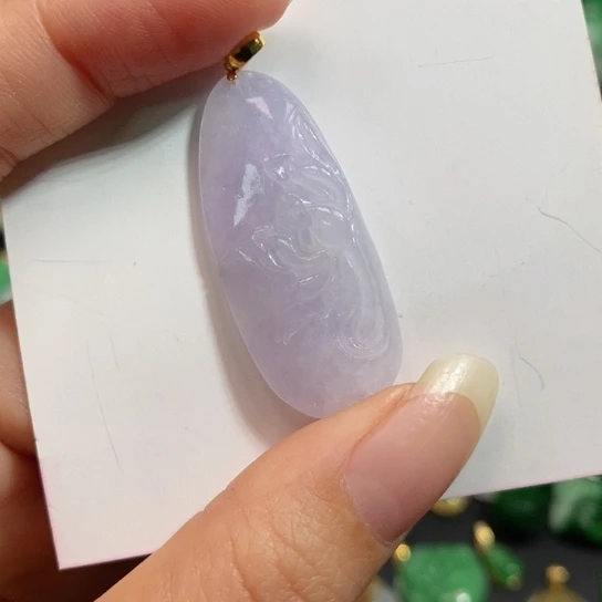 颈饰未镶嵌翡翠吊坠