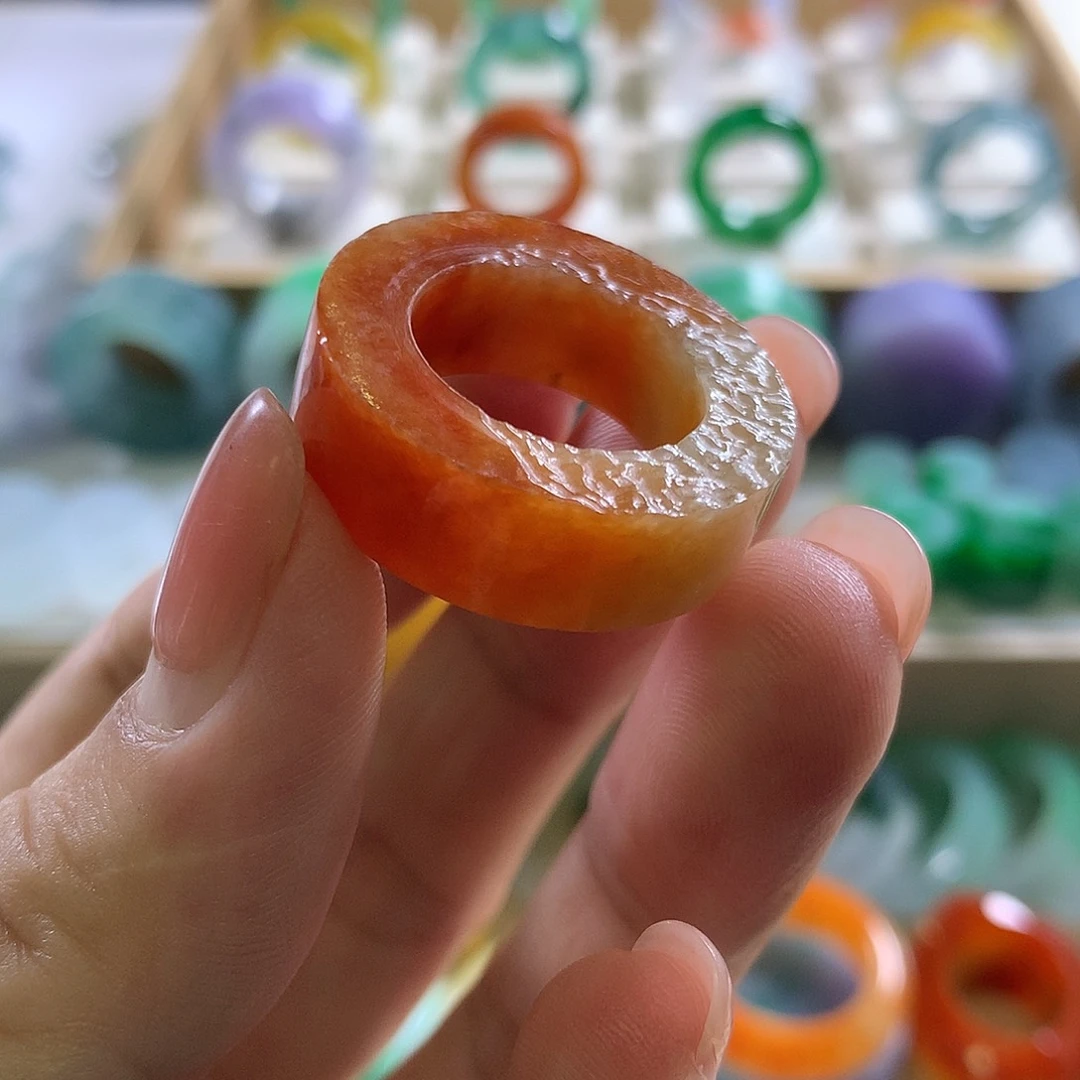 无***姐定制翡翠未镶嵌戒指翡翠